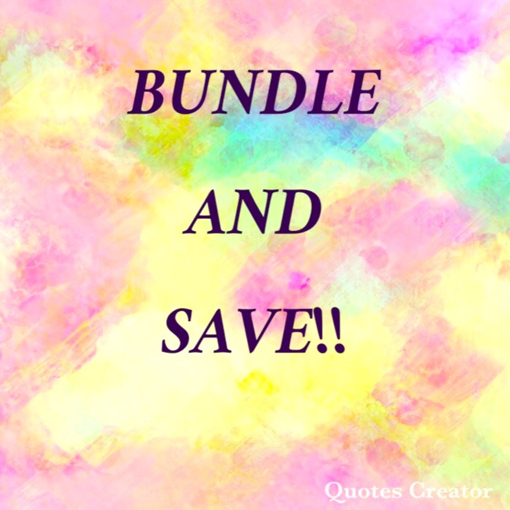 Save 10% when you bundle 3 or more items!!!
